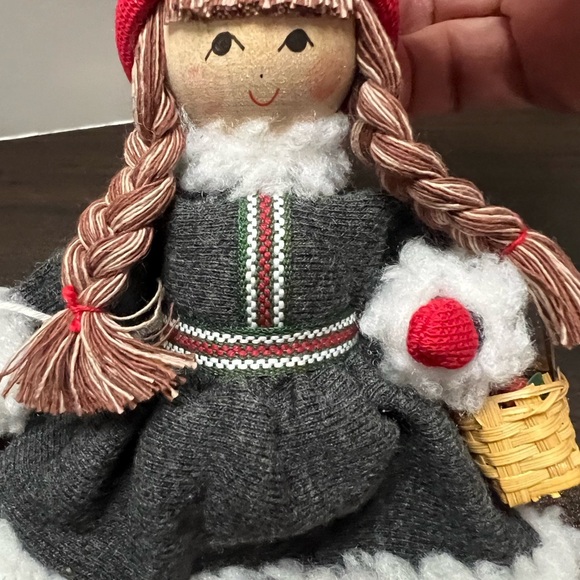 Holiday Doll with Red and Gray Outfit - Picture 4 of 8